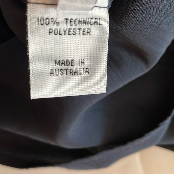 Mela Purdie Navy Blue Button Front Sleeveless Shirt Tunic Dress Size XS - Picture 6 of 10